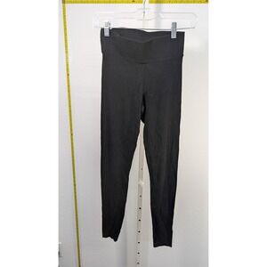 HM Black High Waisted Leggings Womens XS Full Length Stretch Yoga Athleisure